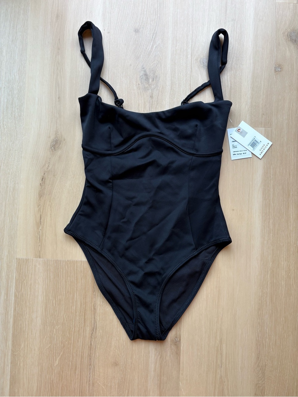 Good American Black One-Piece Swimsuit for Kids